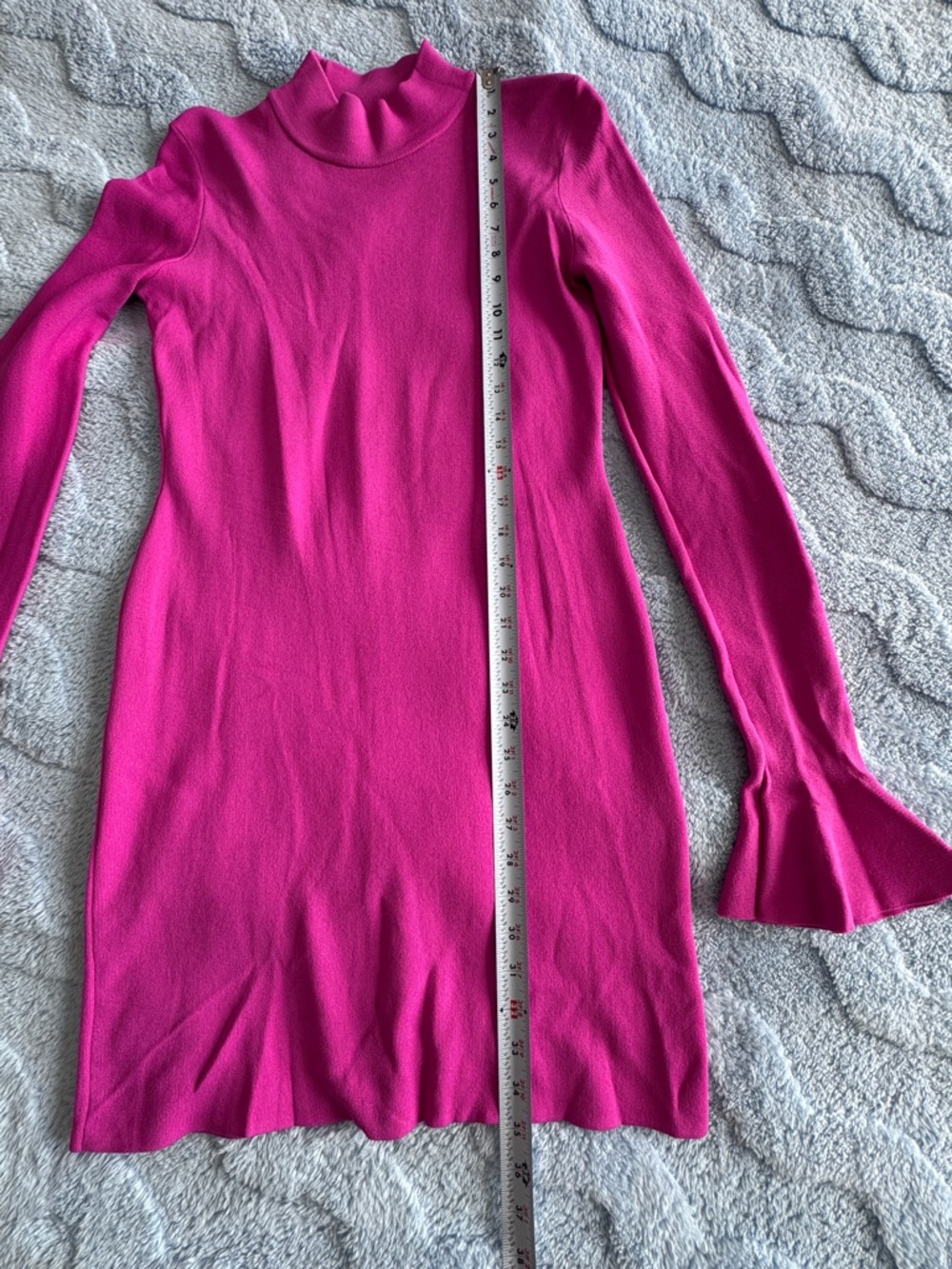 Michael Kors Pink Women’s Dress Flared Sleeve Size L Large - Picture 5 of 13